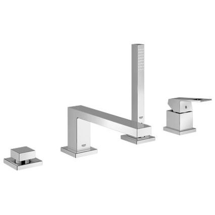 GROHE 19897001 - Μπαταρία μπανιέρας τεσσάρων οπών EUROCUBE, γυαλιστερό χρώμιο