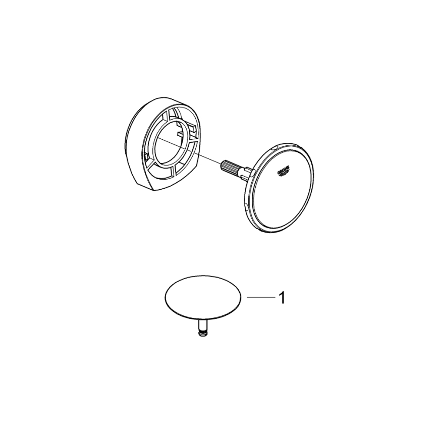 GROHE 19952000-Σετ πλήρωσης, αποχέτευσης και υπερχείλισης για μπανιέρα TALENTOFILL χρώμιο