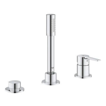 GROHE 19965001 - Μπαταρία για μπανιέρα τριών οπών LINEARE, γυαλιστερό χρώμιο