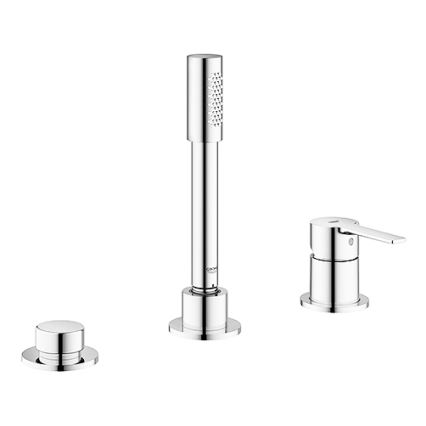 GROHE 19965001 - Μπαταρία για μπανιέρα τριών οπών LINEARE, γυαλιστερό χρώμιο