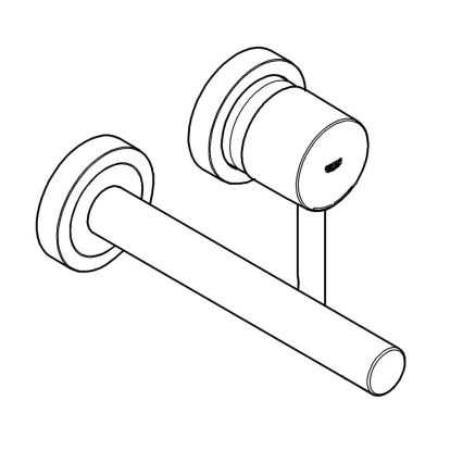 GROHE 19967GN1 - Μπαταρία νιπτήρα ESSENCE 230 mm χρυσή
