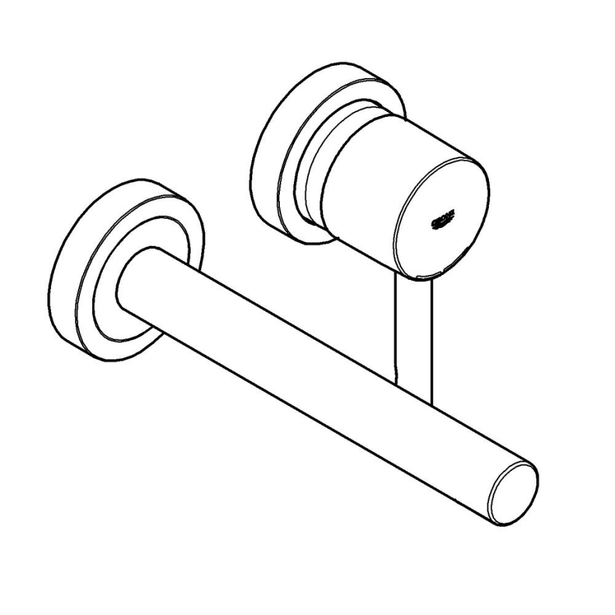 GROHE 19967GN1 - Μπαταρία νιπτήρα ESSENCE 230 mm χρυσή