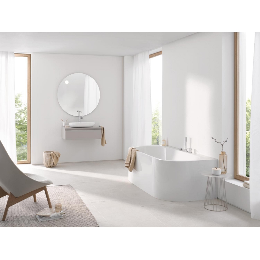 GROHE 19976001 - Μπαταρία μπανιέρας τριών οπών ESSENCE, γυαλιστερό χρώμιο