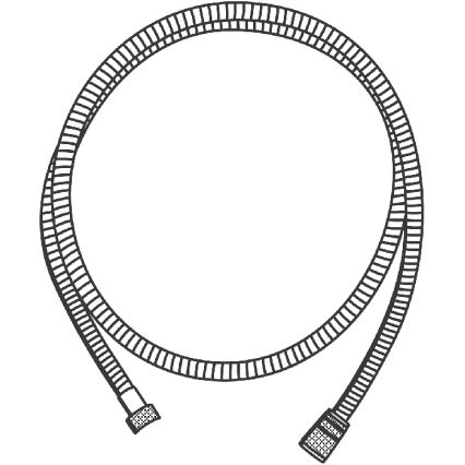 GROHE 22100000 - Εύκαμπτος σωλήνας ντους VITALIOFLEX METAL LONG-LIFE 1750 mm χρωμέ