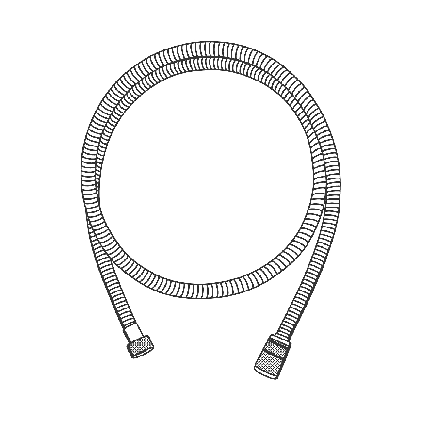 GROHE 22101000 - Ελαστικός σωλήνας ντους VITALIOFLEX METAL LONG-LIFE 1500 mm, χρώμιο