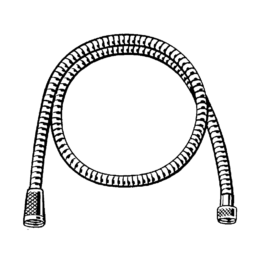 GROHE 22108000 - Ελαστικός σωλήνας ντους VITALIOFLEX METAL LONG-LIFE 1500 mm χρωμέ