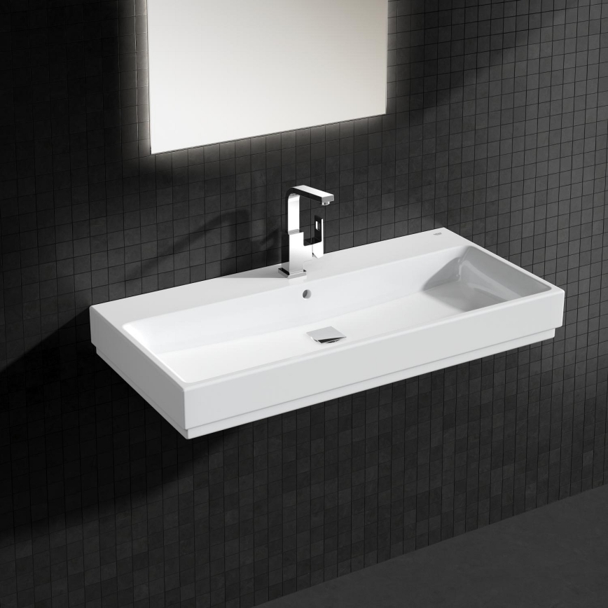 GROHE 2313500E - Μπαταρία νιπτήρα EUROCUBE, μέγεθος L, γυαλιστερό χρώμιο