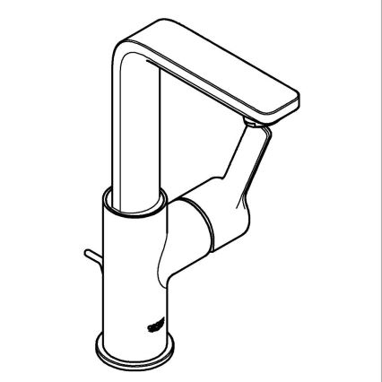 GROHE 23296001 - Μπαταρία νιπτήρα LINEARE, μέγεθος L, γυαλιστερό χρώμιο