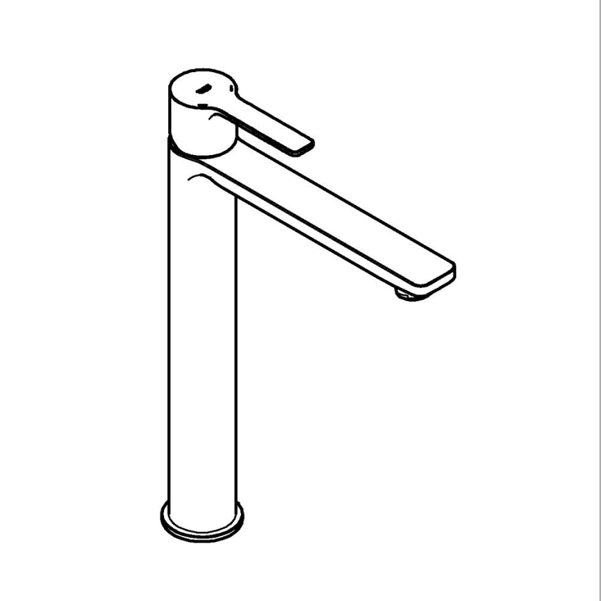 GROHE 23405DC1 - Μίκτης νιπτήρα LINEARE DN 15 από ανοξείδωτο ατσάλι