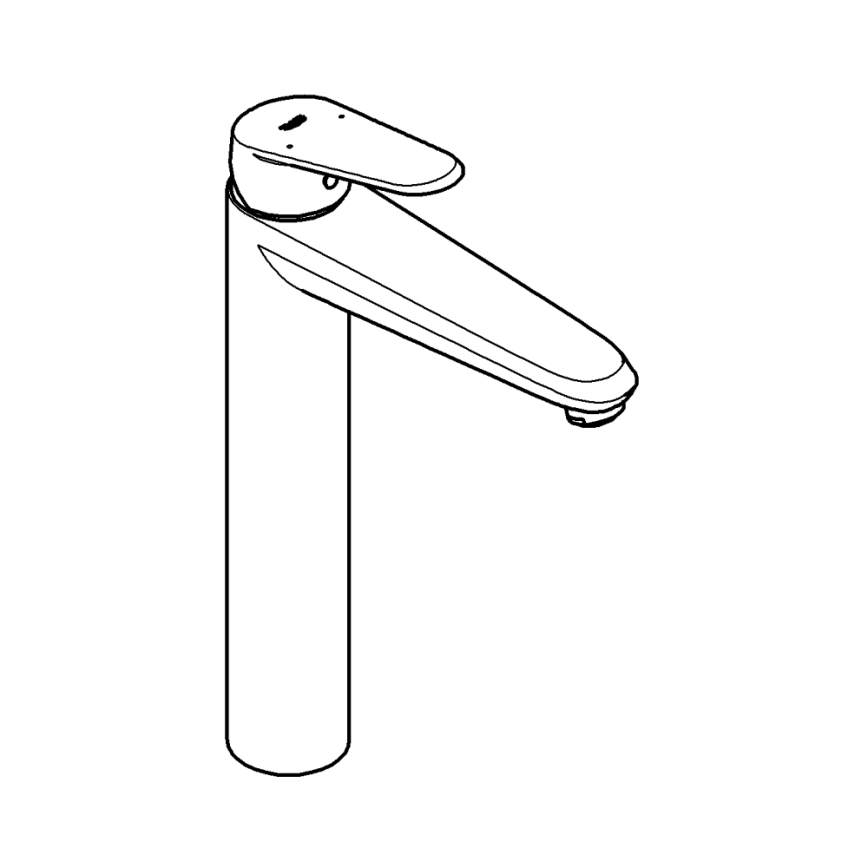 GROHE 23432000 - Μπαταρία νιπτήρα EURODISC COSMOPOLITAN μέγεθος XL χρωμέ