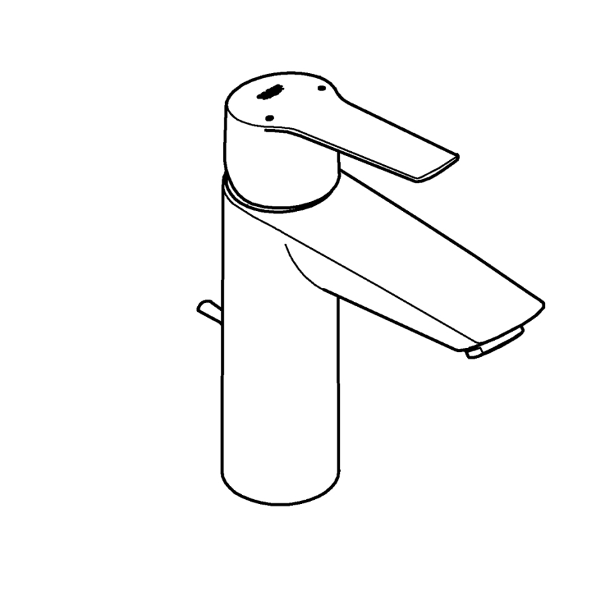 GROHE 234552432 - Μπαταρία νιπτήρα START 192 mm μαύρη