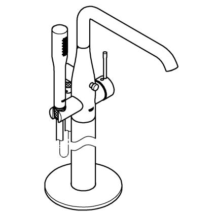 GROHE 23491001 - Μίκτης μπανιέρας ESSENCE 277 mm γυαλιστερό χρώμιο