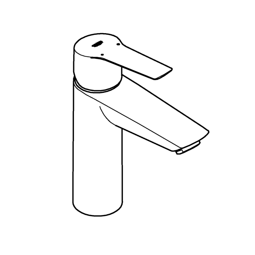 GROHE 235752432 - Μπαταρία νιπτήρα START 192 mm μαύρη