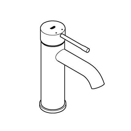 GROHE 23590DL1 - Μπαταρία νιπτήρα ESSENCE, μέγεθος S, μπρονζέ