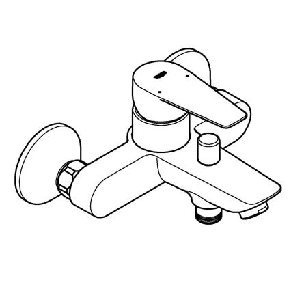 GROHE 23605001 - Μπαταρία για μπανιέρα BAUEDGE 150±15 mm, γυαλιστερό χρώμιο