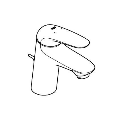 GROHE 23707003 - Μπαταρία νιπτήρα EUROSTYLE 163 mm σε γυαλιστερό χρώμιο