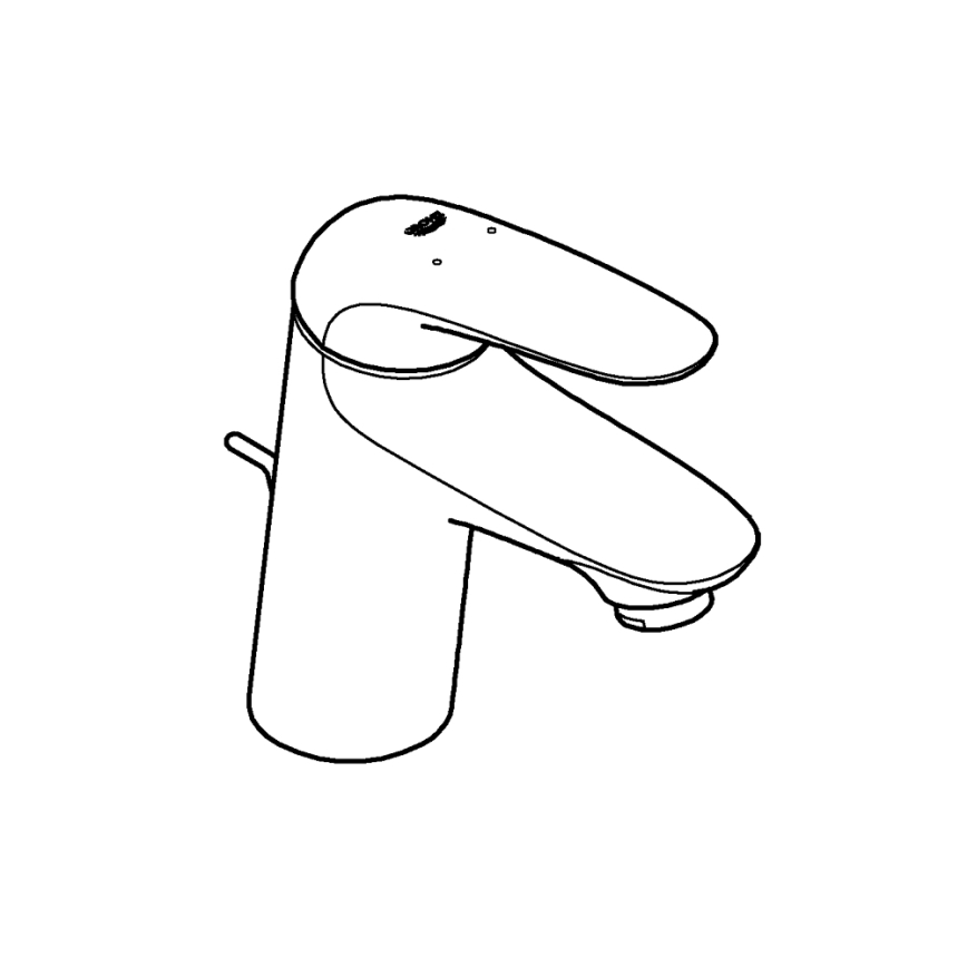 GROHE 23707003 - Μπαταρία νιπτήρα EUROSTYLE 163 mm σε γυαλιστερό χρώμιο