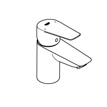 GROHE 23773001 - Μπαταρία νιπτήρα START EDGE, μέγεθος S, γυαλιστερό χρώμιο