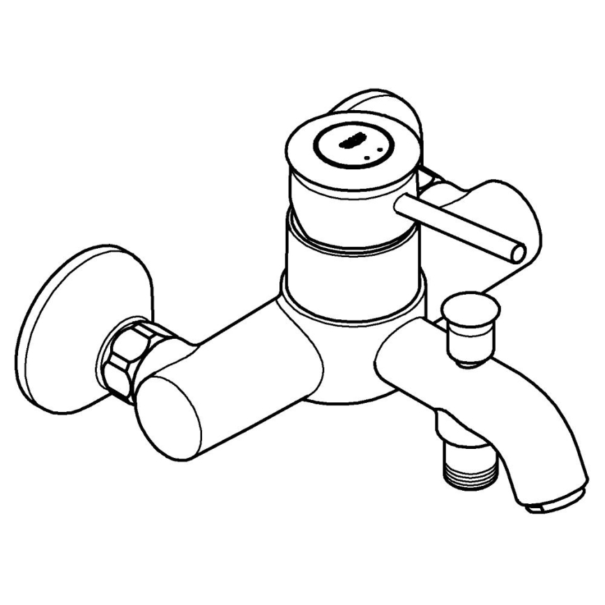 GROHE 23787000 - Μπαταρία μπανιέρας START CLASSIC DN 15 γυαλιστερό χρώμιο