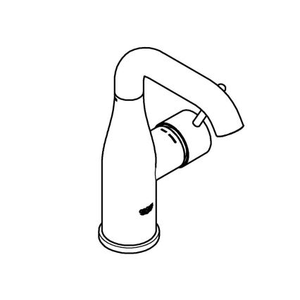 GROHE 23798001 - Μίκτης νιπτήρα ESSENCE DN 15, μέγεθος M, γυαλιστερό χρώμιο