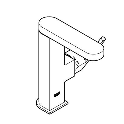 GROHE 23872003 - Μπαταρία νιπτήρα PLUS M, γυαλιστερό χρώμιο