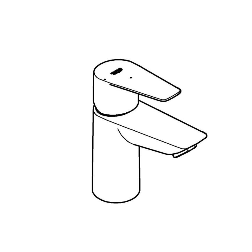 GROHE 23900001 - Μπαταρία νιπτήρα START EDGE μέγεθος S γυαλιστερό χρώμιο