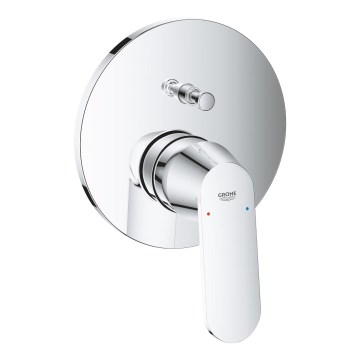 GROHE 24045000 - Μπαταρία EUROSMART με διακόπτη διπλής εξόδου, γυαλιστερό χρώμιο