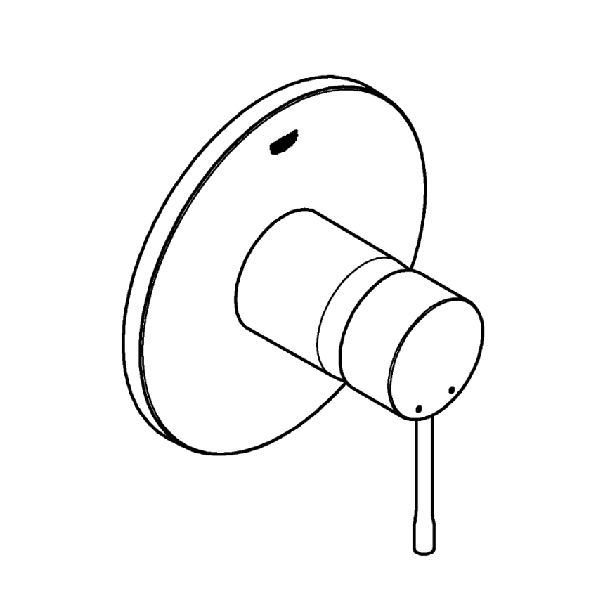 GROHE 24057GN1 - Μπαταρία ντους ESSENCE σε βουρτσισμένο χρυσό