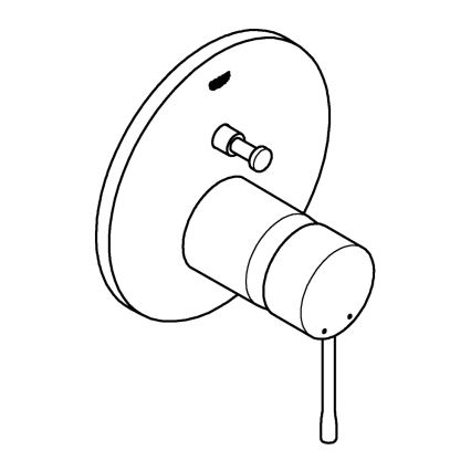 GROHE 24058001 - Μπαταρία ESSENCE σε γυαλιστερό χρώμιο