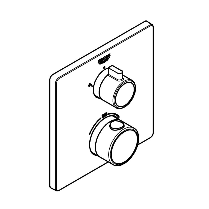 GROHE 24079000 - Θερμοστατικός αναμικτήρας ντους GROHTHERM, γυαλιστερό χρώμιο