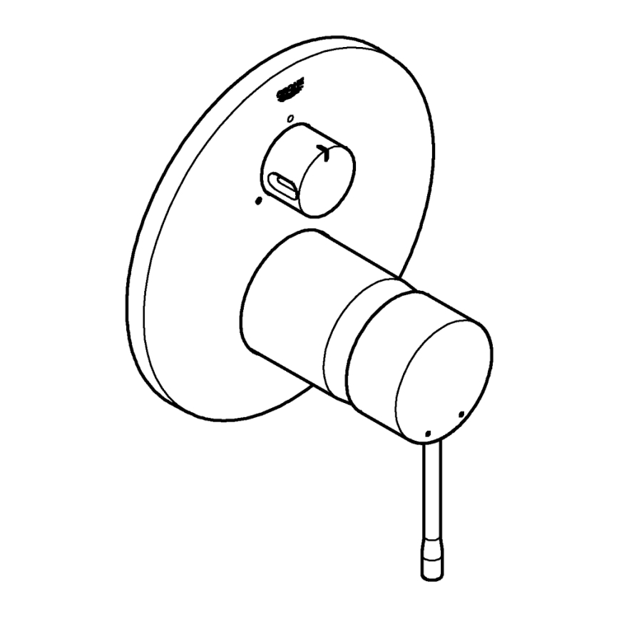 GROHE 24092001 - Μπαταρία ESSENCE σε γυαλιστερό χρώμιο