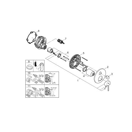 GROHE 24093003 - Μπαταρία PLUS σε γυαλιστερό χρώμιο