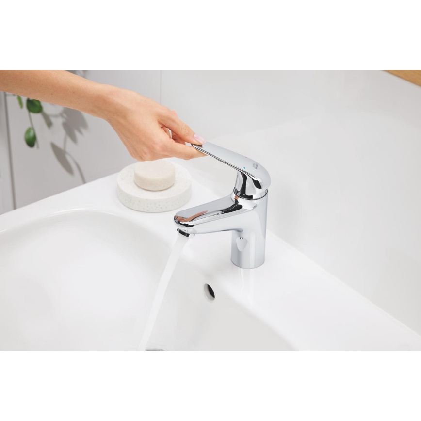 GROHE 24325001 - Μπαταρία νιπτήρα SWIFT DN 15, μέγεθος M, γυαλιστερό χρώμιο