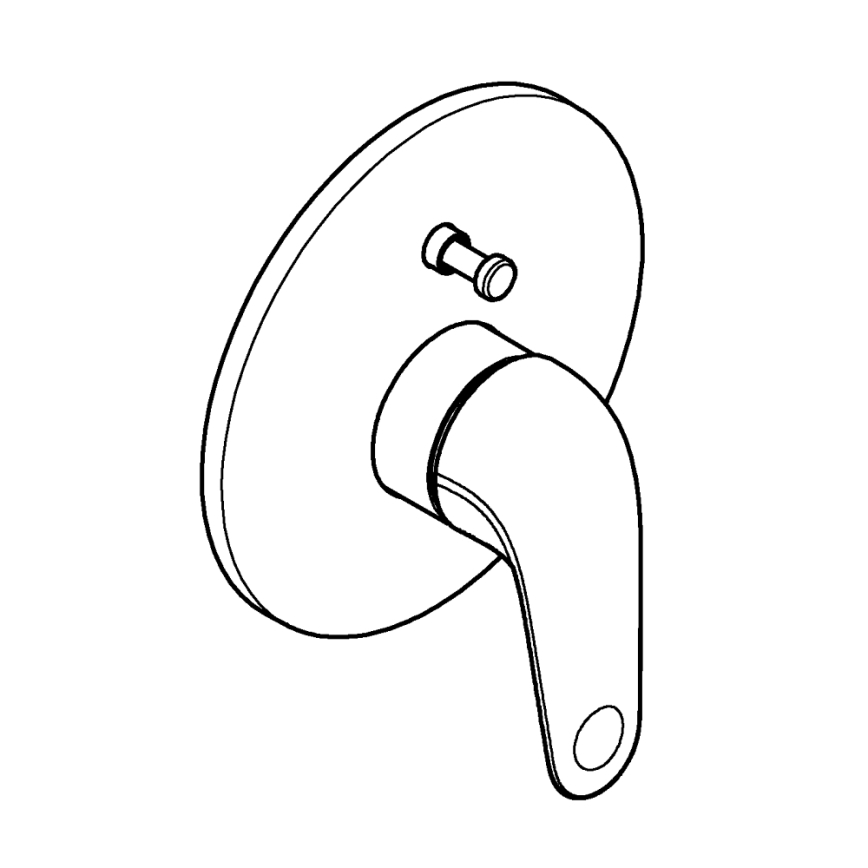 GROHE 24336001 - Μίκτης μπανιέρας SWIFT DN 15, γυαλιστερό χρώμιο