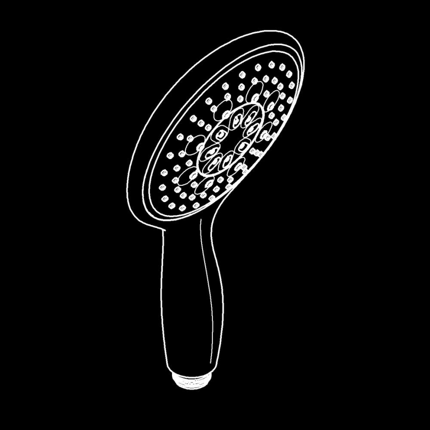 GROHE 26107000 - Τηλέφωνο ντους VITALIO RAIN 130 mm, γυαλιστερό χρώμιο