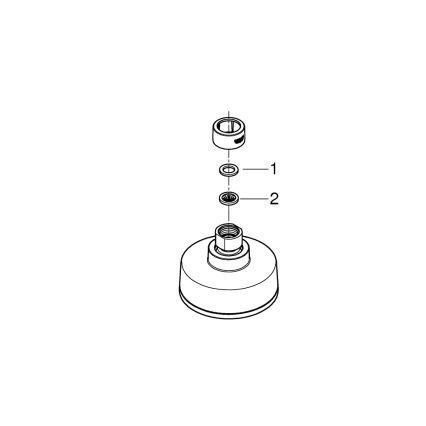 GROHE 26366001 - Κεφαλή ντους RAINSHOWER 210 mm σε γυαλιστερό χρώμιο