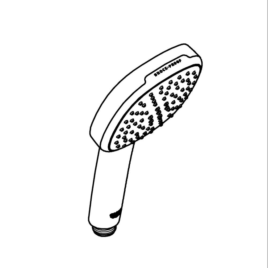 GROHE 263972431 - Χειρολαβή ντους VITALIO COMFORT 110 162 × 110 mm μαύρη