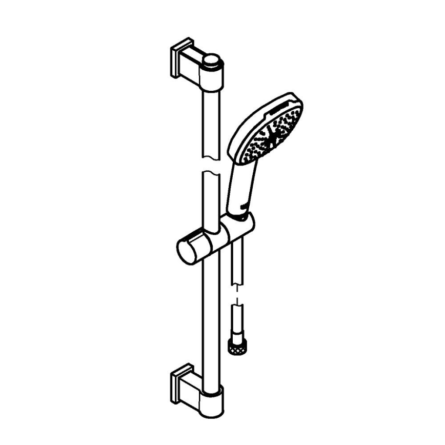 GROHE 26398001 - Σετ ντους VITALIO COMFORT 110 600 mm γυαλιστερό χρώμιο