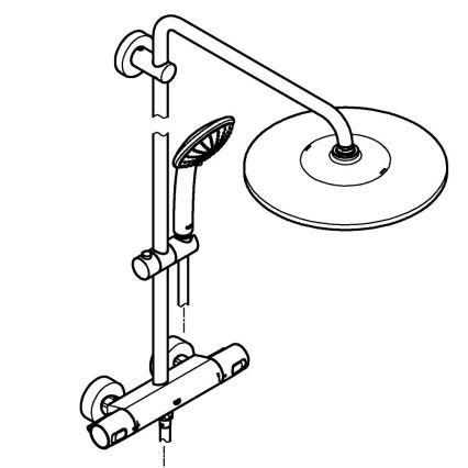 GROHE 26400001 - Σύστημα ντους VITALIO JOY SYSTEM 310 450 mm γυαλιστερό χρώμιο