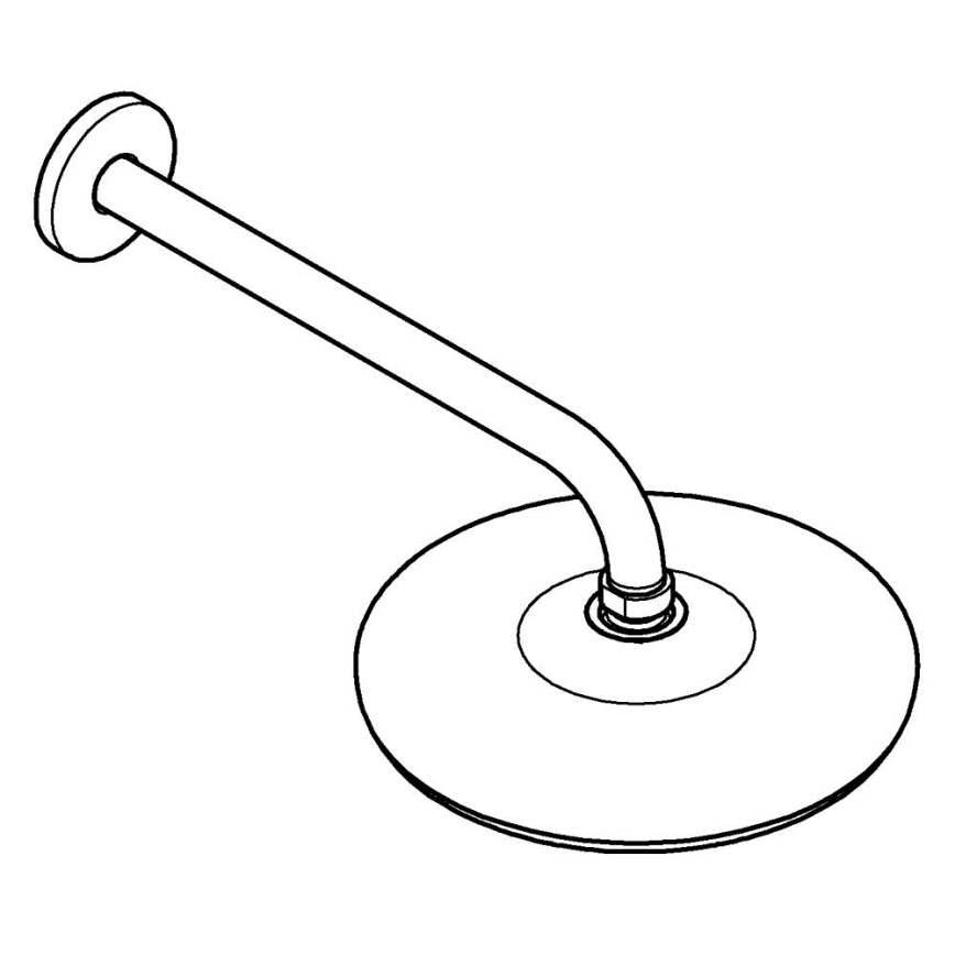 GROHE 26412000 - Κεφαλή ντους TEMPESTA 210 286 mm γυαλιστερό χρώμιο