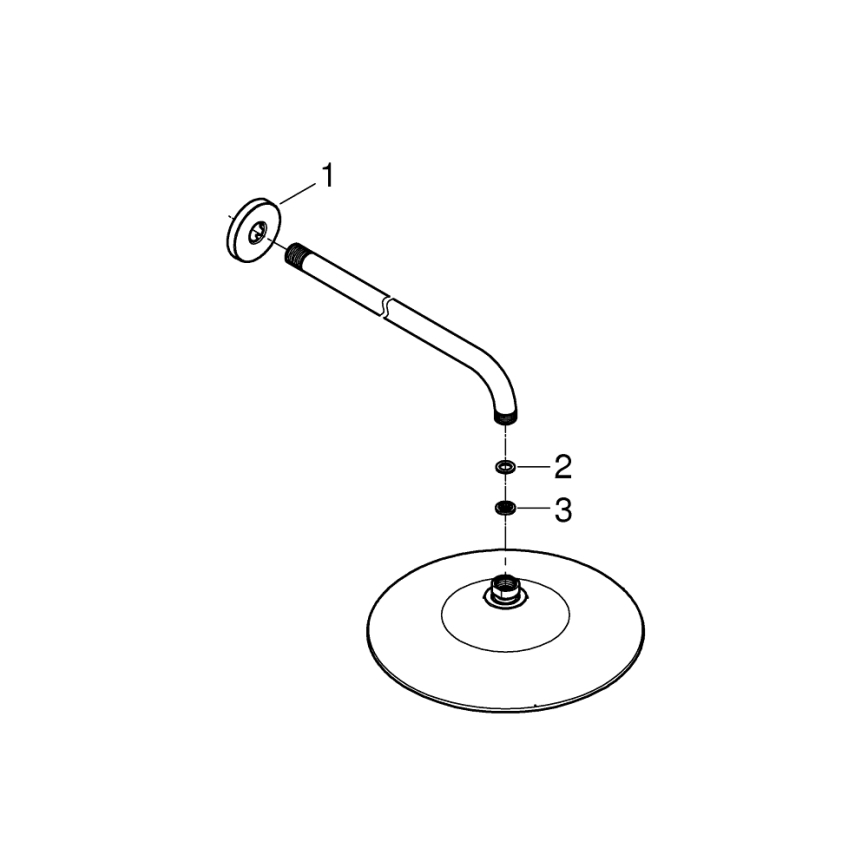 GROHE 26459000 - Κεφαλή ντους EUPHORIA 260 380 mm γυαλιστερό χρώμιο