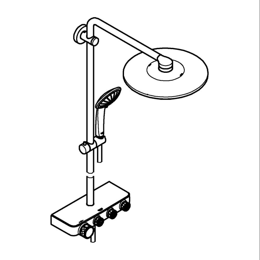 GROHE 26507000 - Σύστημα ντους EUPHORIA SMARTCONTROL 310 DUO σε γυαλιστερό χρώμιο