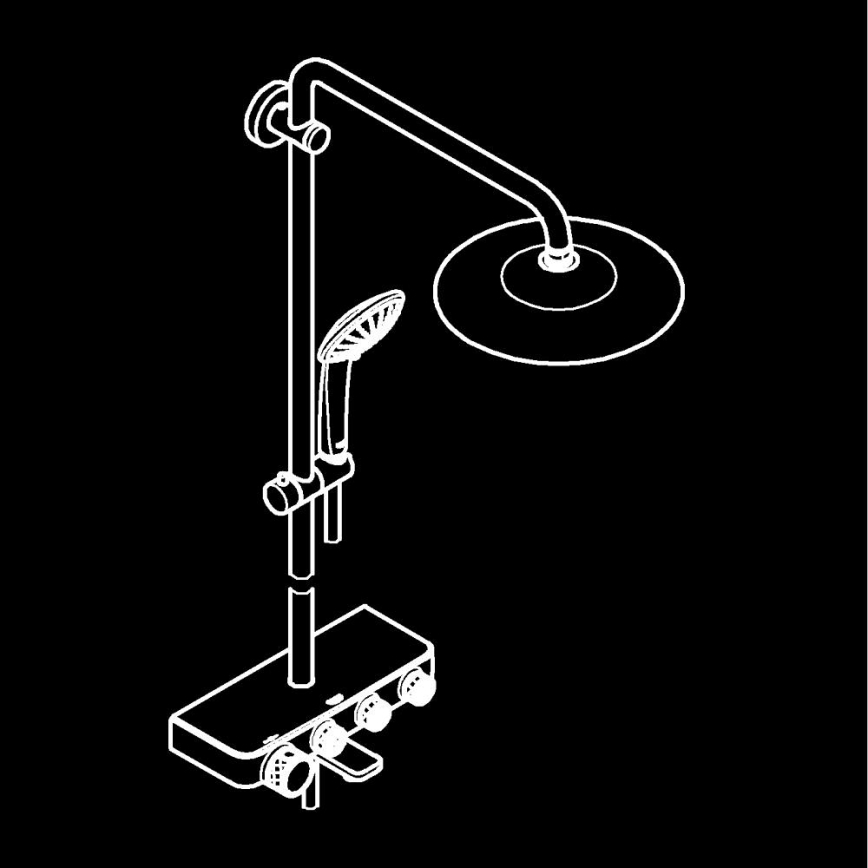 GROHE 26510000 - Σύστημα ντους EUPHORIA SMARTCONTROL 450 mm γυαλιστερό χρώμιο