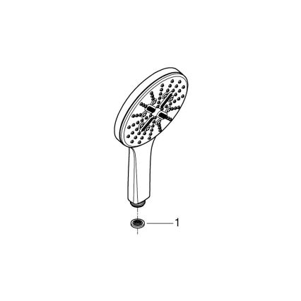 GROHE 26544000 - Τηλέφωνο ντους RAINSHOWER SMARTACTIVE 130 mm, γυαλιστερό χρώμιο