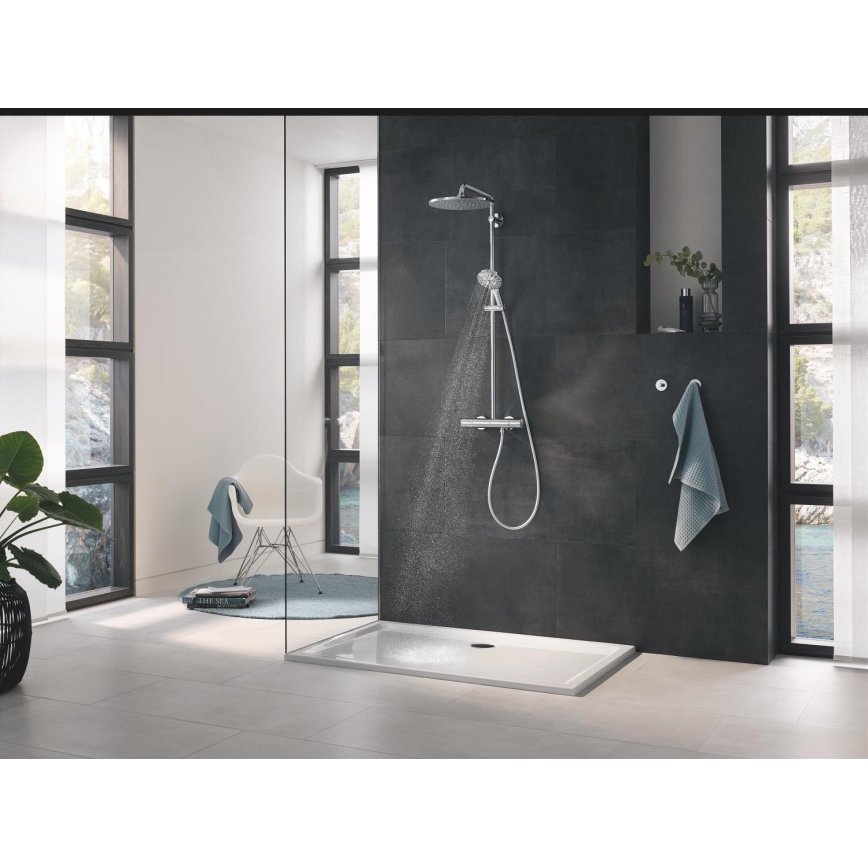 GROHE 26544000 - Τηλέφωνο ντους RAINSHOWER SMARTACTIVE 130 mm, γυαλιστερό χρώμιο