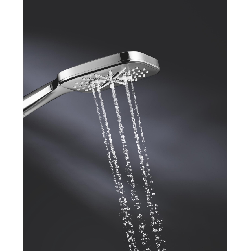 GROHE 26550000 - Τηλεφωνική ντουζιέρα RAINSHOWER SMARTACTIVE 130 CUBE γυαλιστερό χρώμιο