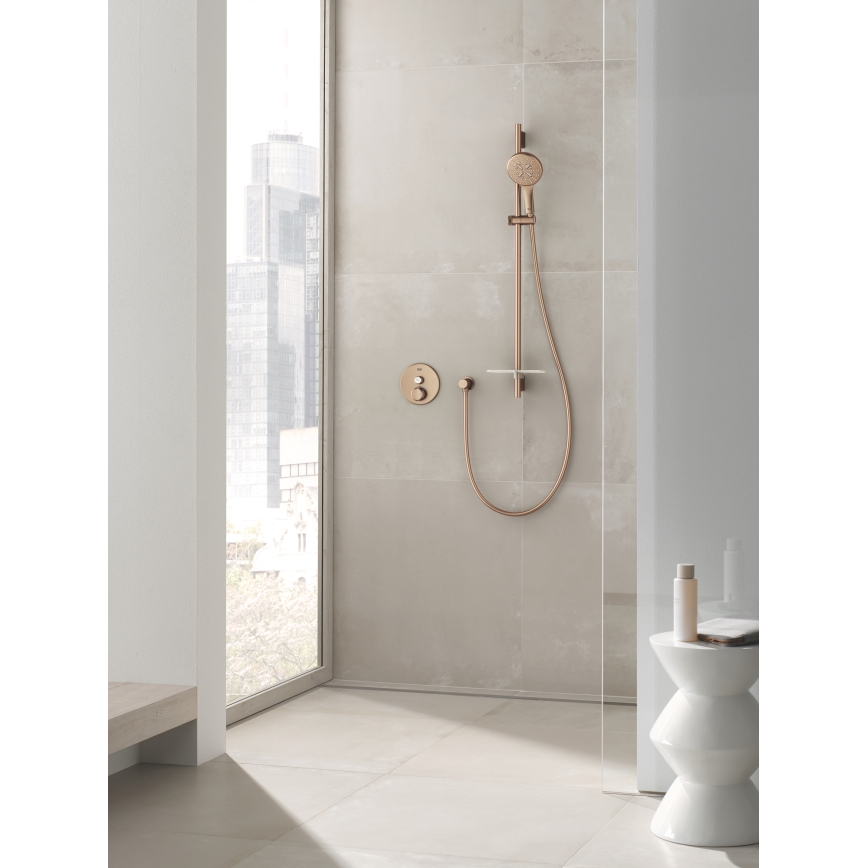GROHE 26574DL0 - Τηλέφωνο ντους RAINSHOWER SMARTACTIVE 130 mm σε φινίρισμα σατινέ χαλκού
