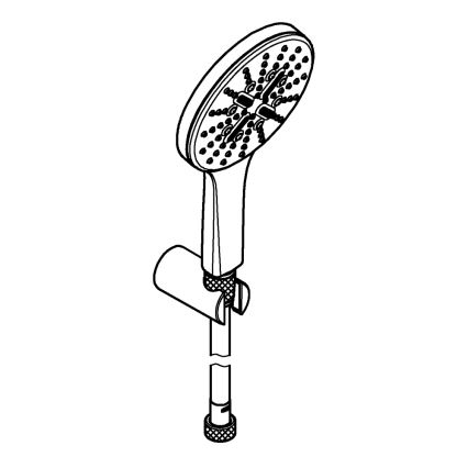 GROHE 26581000 - Σετ ντους RAINSHOWER SMARTACTIVE 130 1500 mm σε χρώμιο