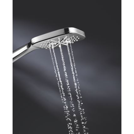 GROHE 26582000 - Τηλεφωνική κεφαλή ντους RAINSHOWER SMARTACTIVE 130 CUBE σε γυαλιστερό χρώμιο