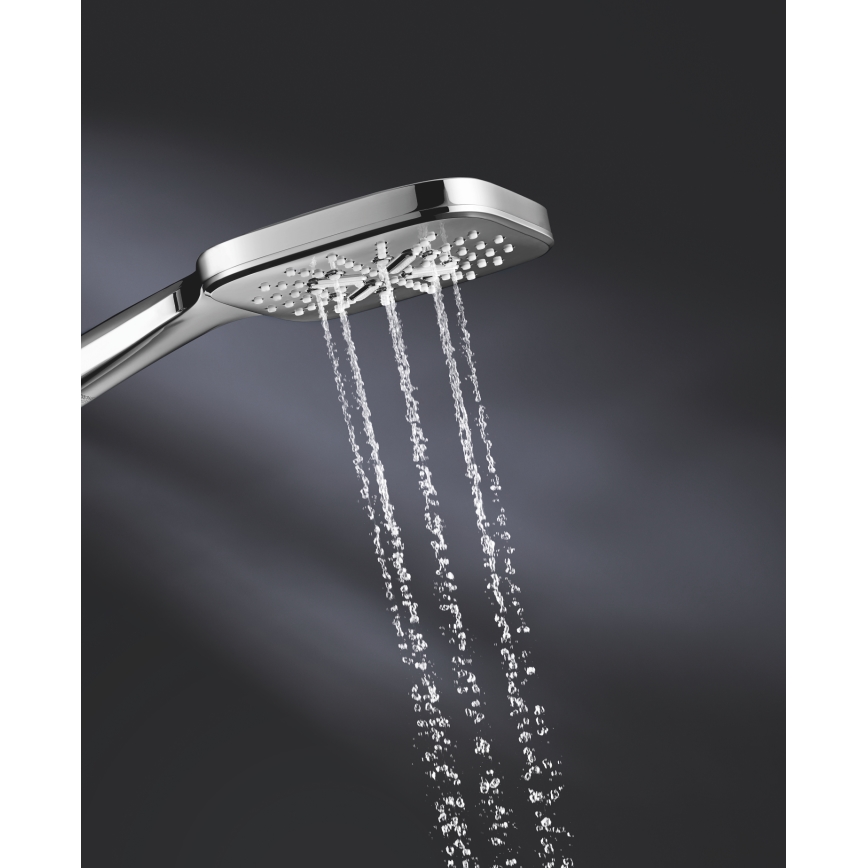 GROHE 26582000 - Τηλεφωνική κεφαλή ντους RAINSHOWER SMARTACTIVE 130 CUBE σε γυαλιστερό χρώμιο